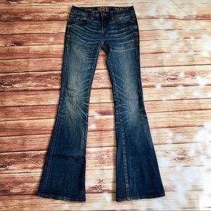 Buckle Flare Jeans